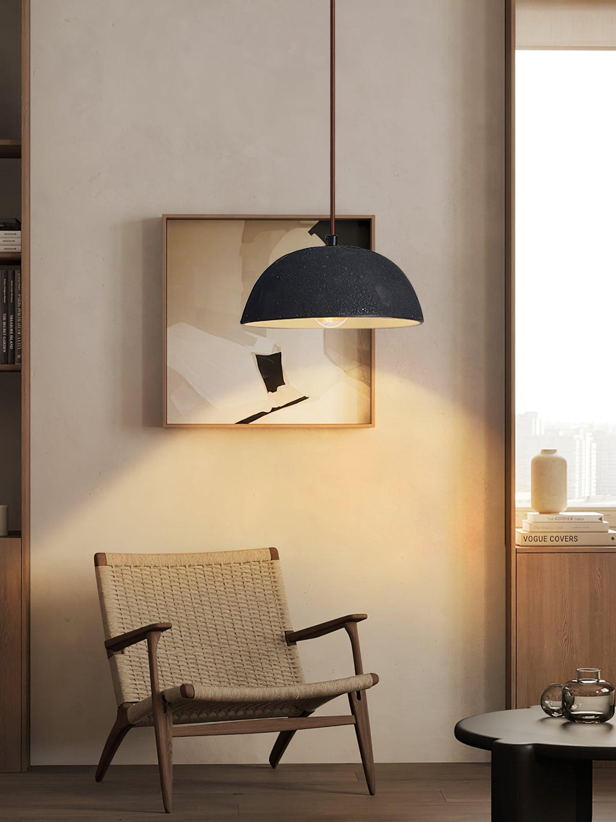 Dome Vintage Pendelleuchte aus Holz