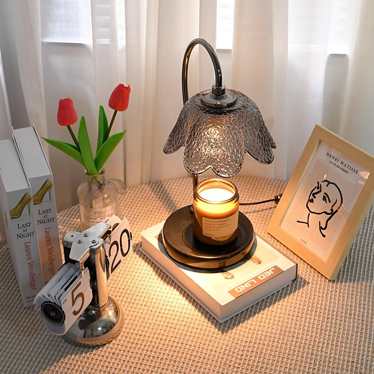 Velivette Kerzenwärmer-Tischlampe