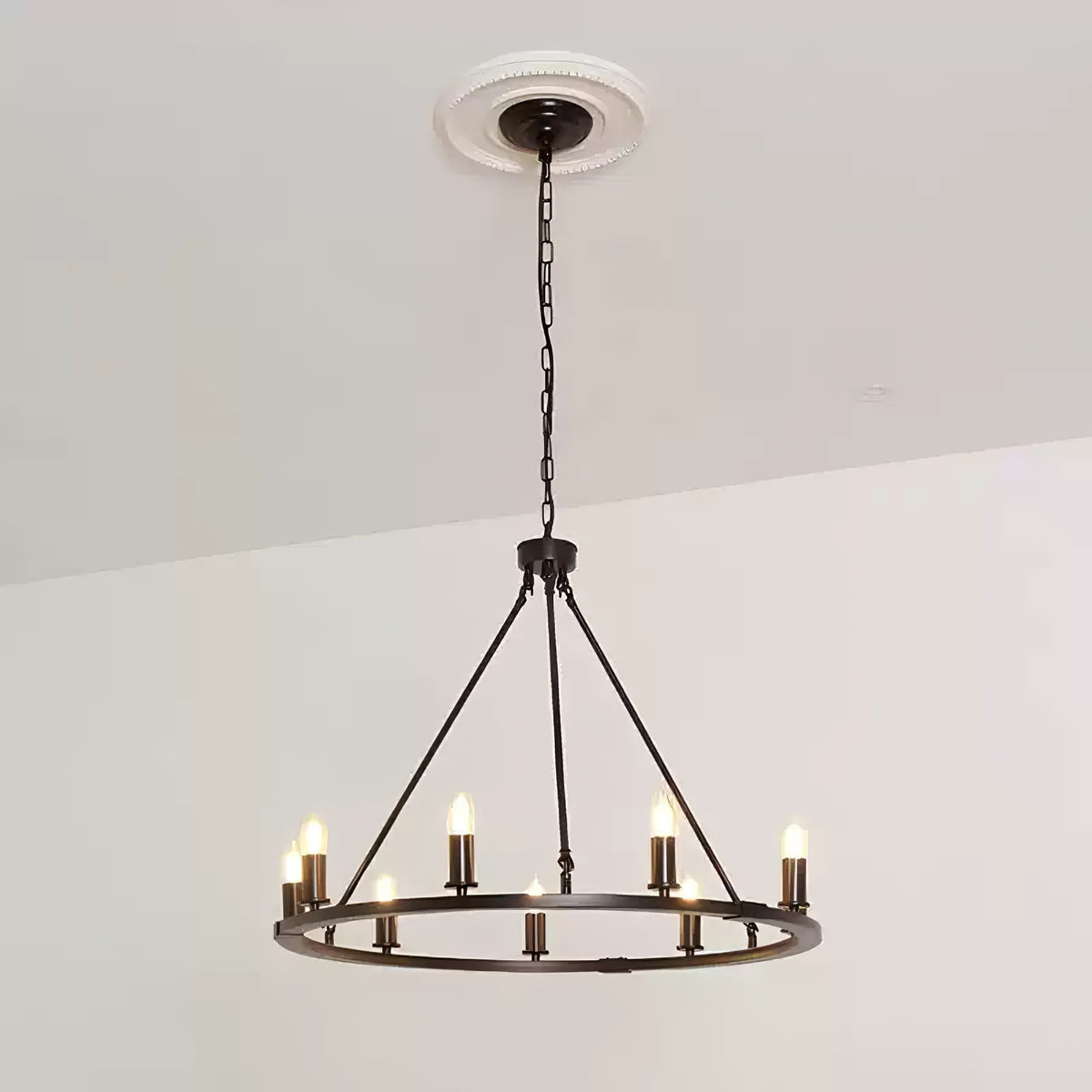 Orinoaria Kronleuchter aus Eisen im Industrie-Stil