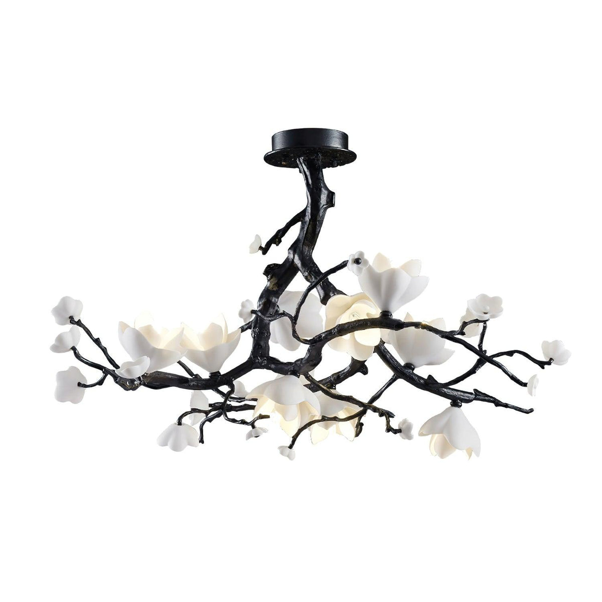 Aureira Pendelleuchte Schwarz Kupfer Baum Wilde Früchte
