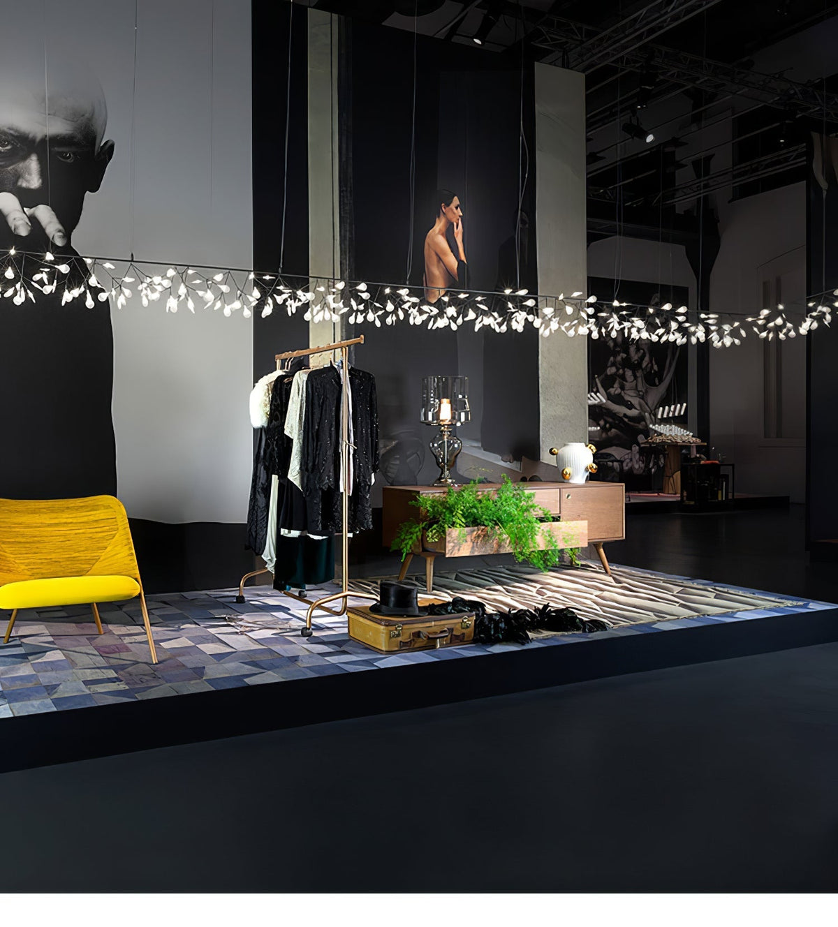 Kronleuchter Schwarze LED-Kronleuchte Firefly