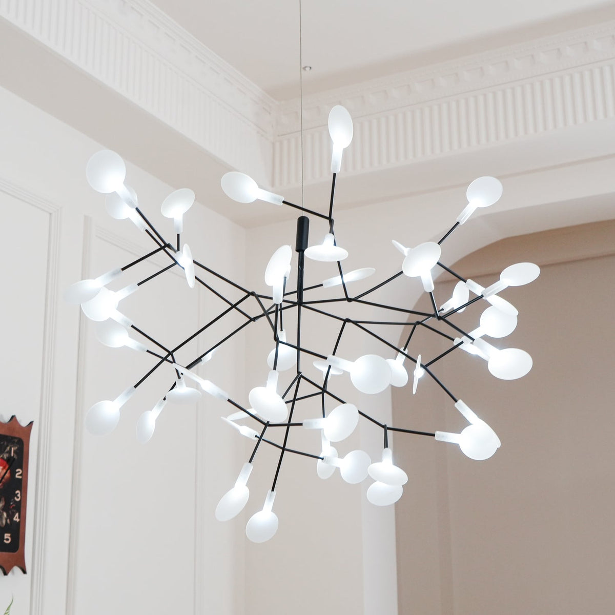Kronleuchter Schwarze LED-Kronleuchte Firefly