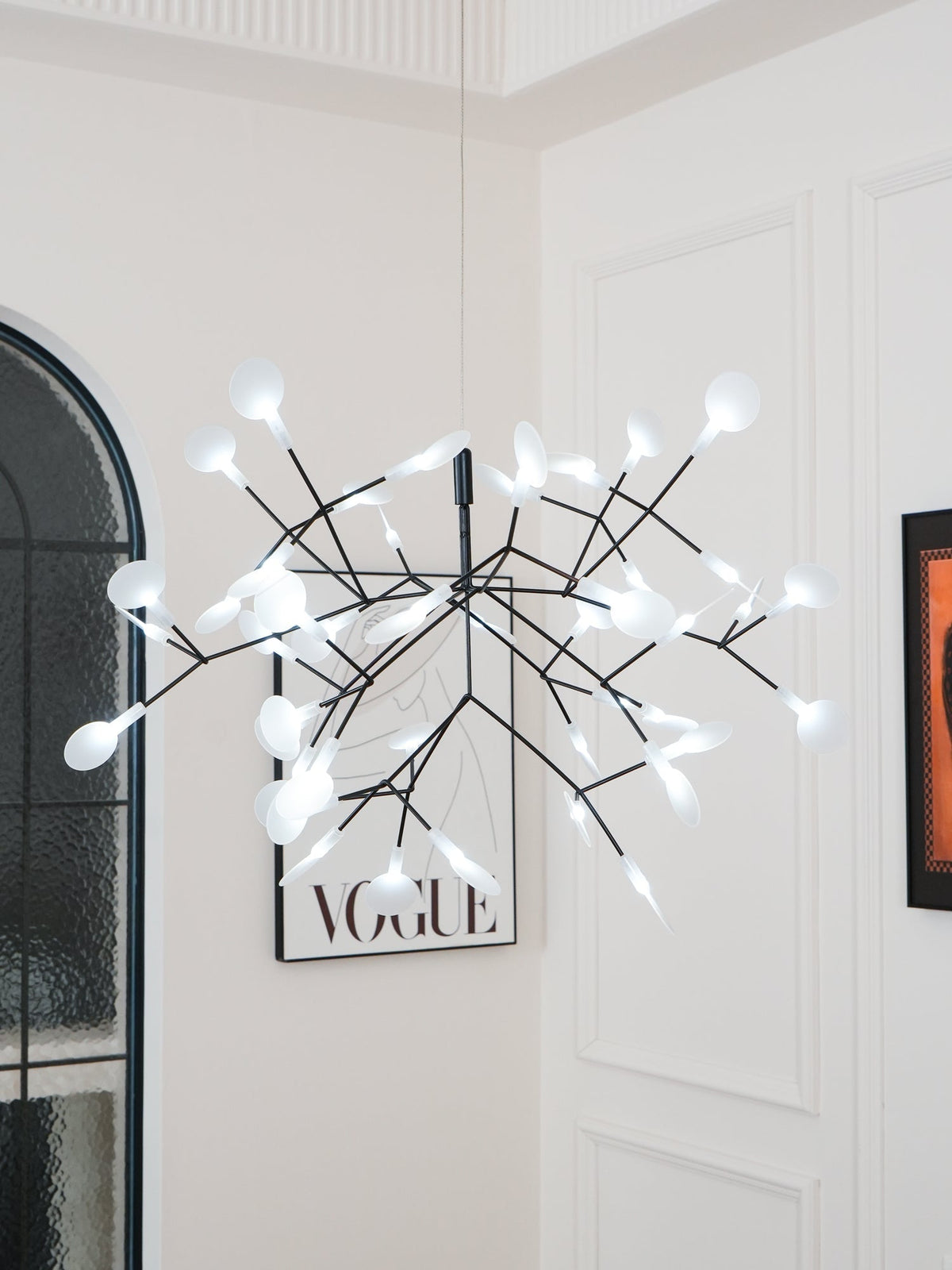 Kronleuchter Schwarze LED-Kronleuchte Firefly
