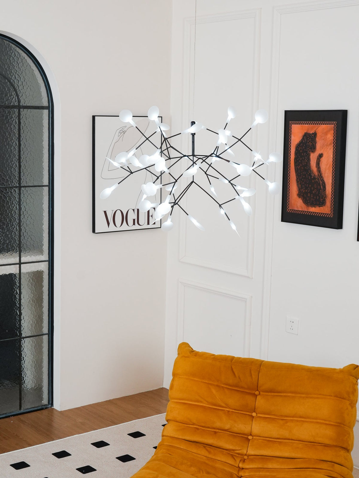 Kronleuchter Schwarze LED-Kronleuchte Firefly