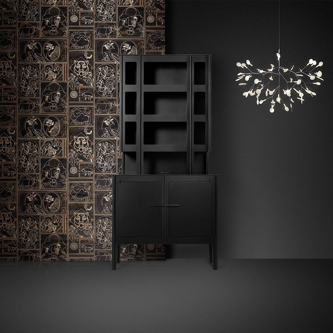Kronleuchter Schwarze LED-Kronleuchte Firefly
