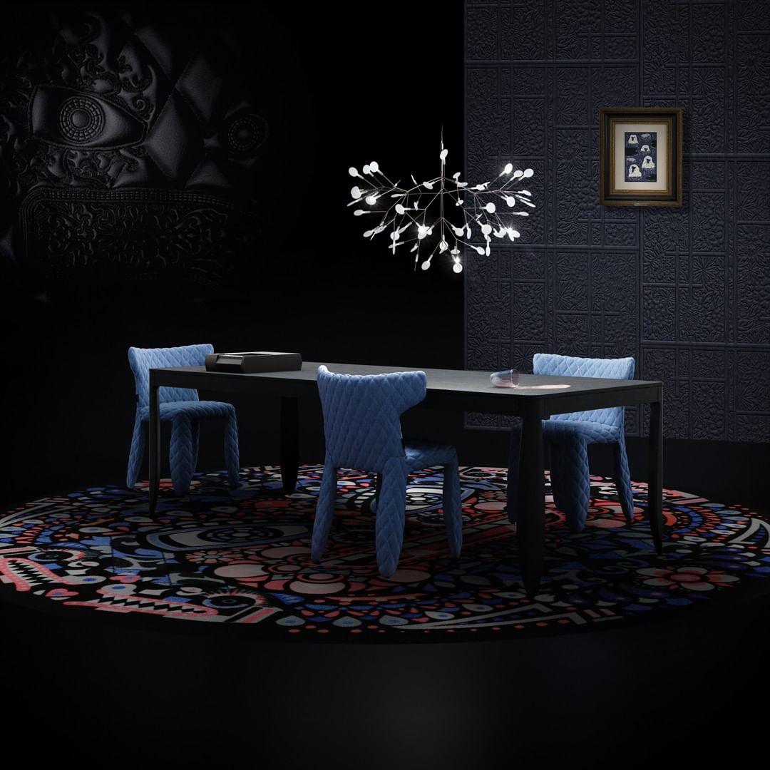 Kronleuchter Schwarze LED-Kronleuchte Firefly