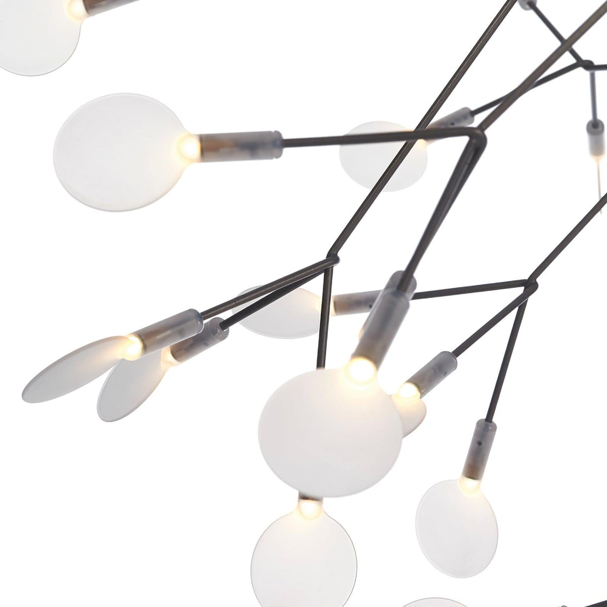 Kronleuchter Schwarze LED-Kronleuchte Firefly