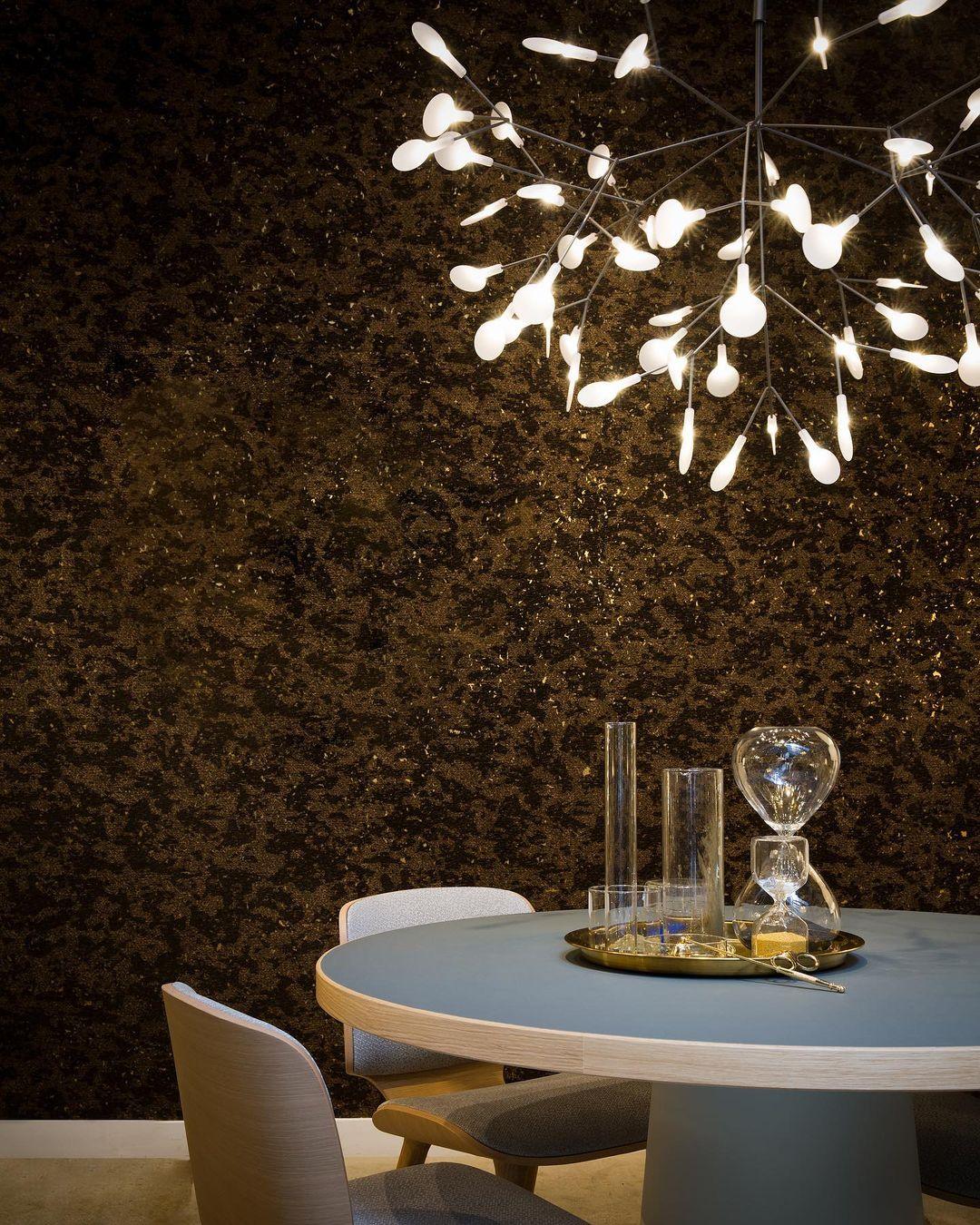 Kronleuchter Schwarze LED-Kronleuchte Firefly