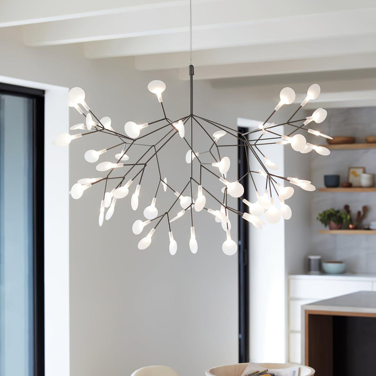 Kronleuchter Schwarze LED-Kronleuchte Firefly