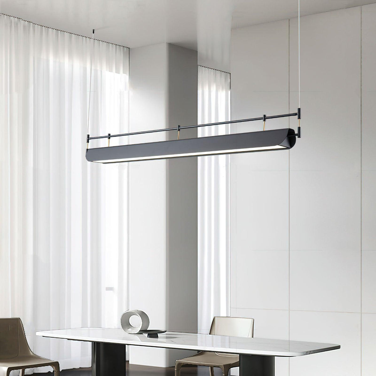 Terianora Kronleuchter Schwarz Dach LED