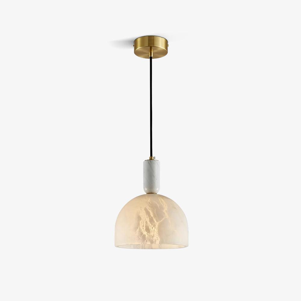 Leda Minimalistische Pendelleuchte aus Alabaster