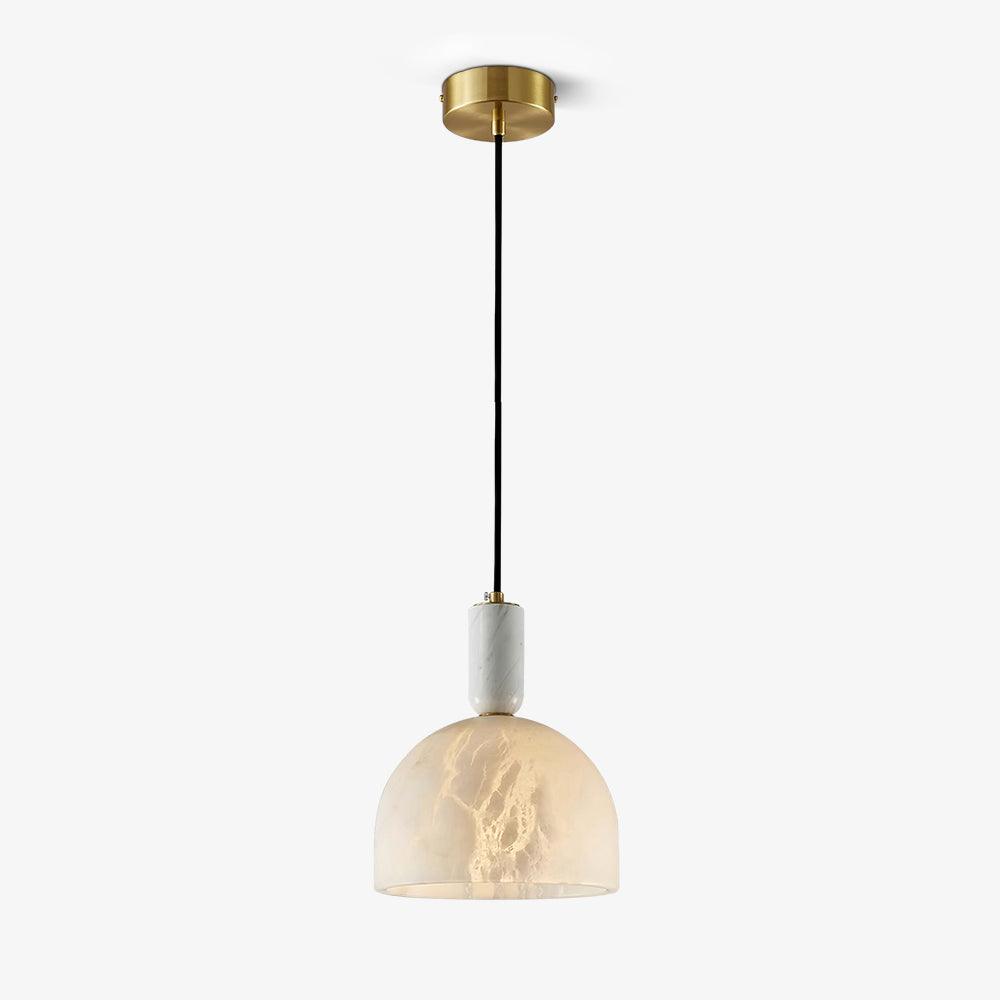 Leda Minimalistische Pendelleuchte aus Alabaster