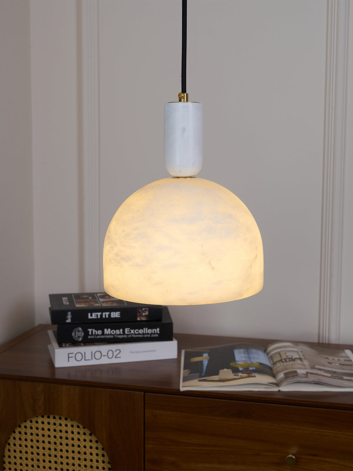 Ulcaris Alabaster Pendelleuchte