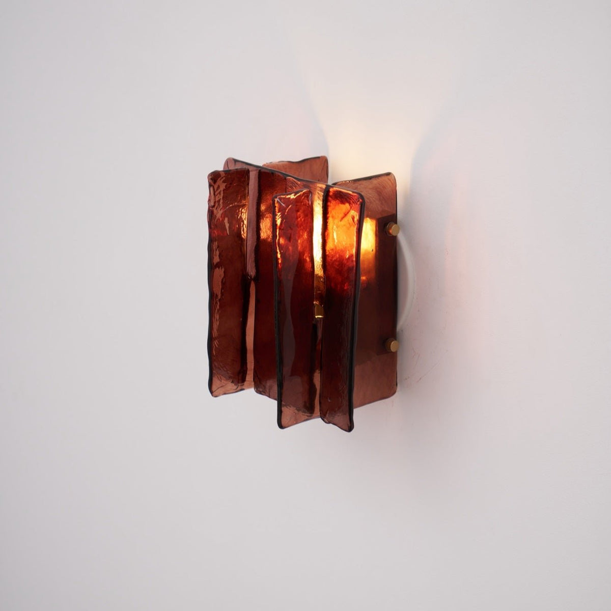 Celuaine Wandleuchte Messing Glas Transparent