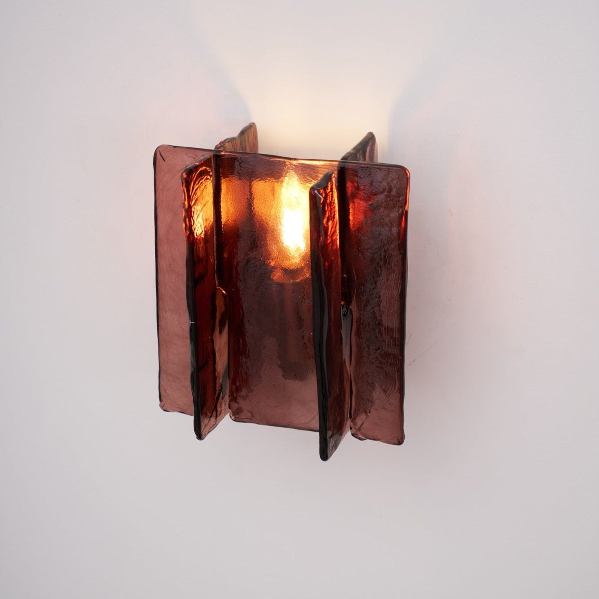 Celuaine Wandleuchte Messing Glas Transparent