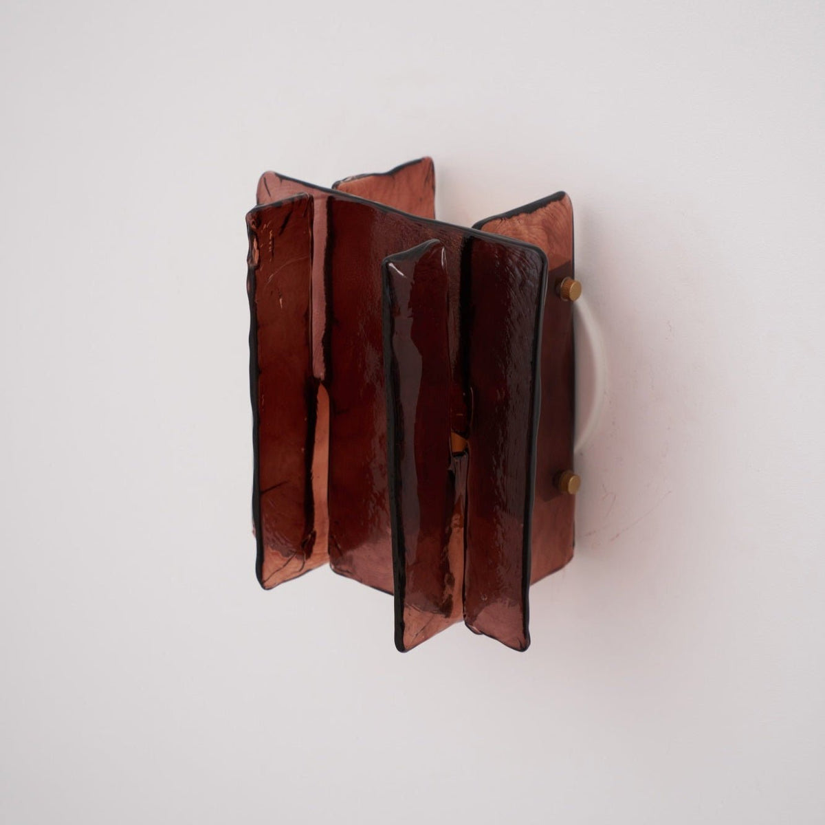 Celuaine Wandleuchte Messing Glas Transparent