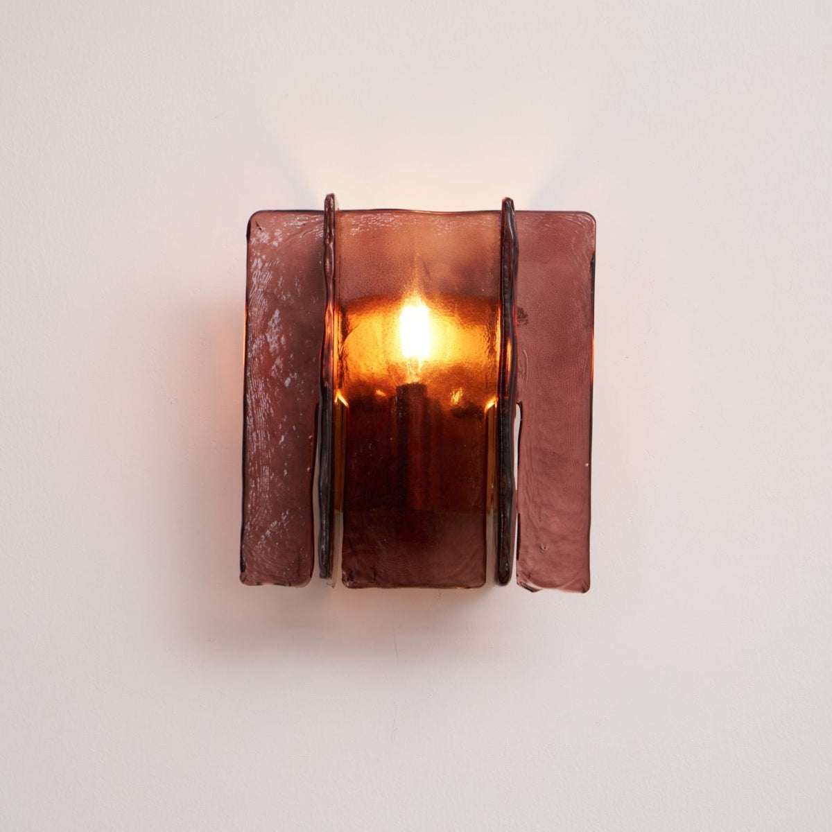 Celuaine Wandleuchte Messing Glas Transparent