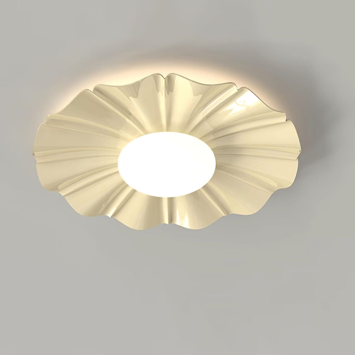 Oriiraya Deckenleuchte Gold LED geschwungen für Schlafzimmer