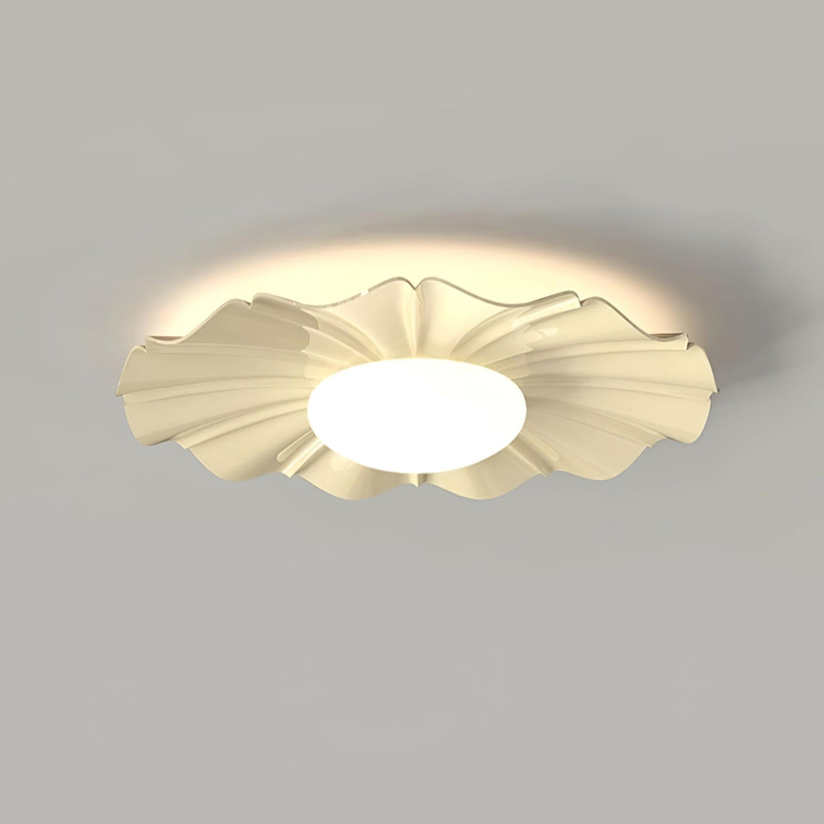 Oriiraya Deckenleuchte Gold LED geschwungen für Schlafzimmer