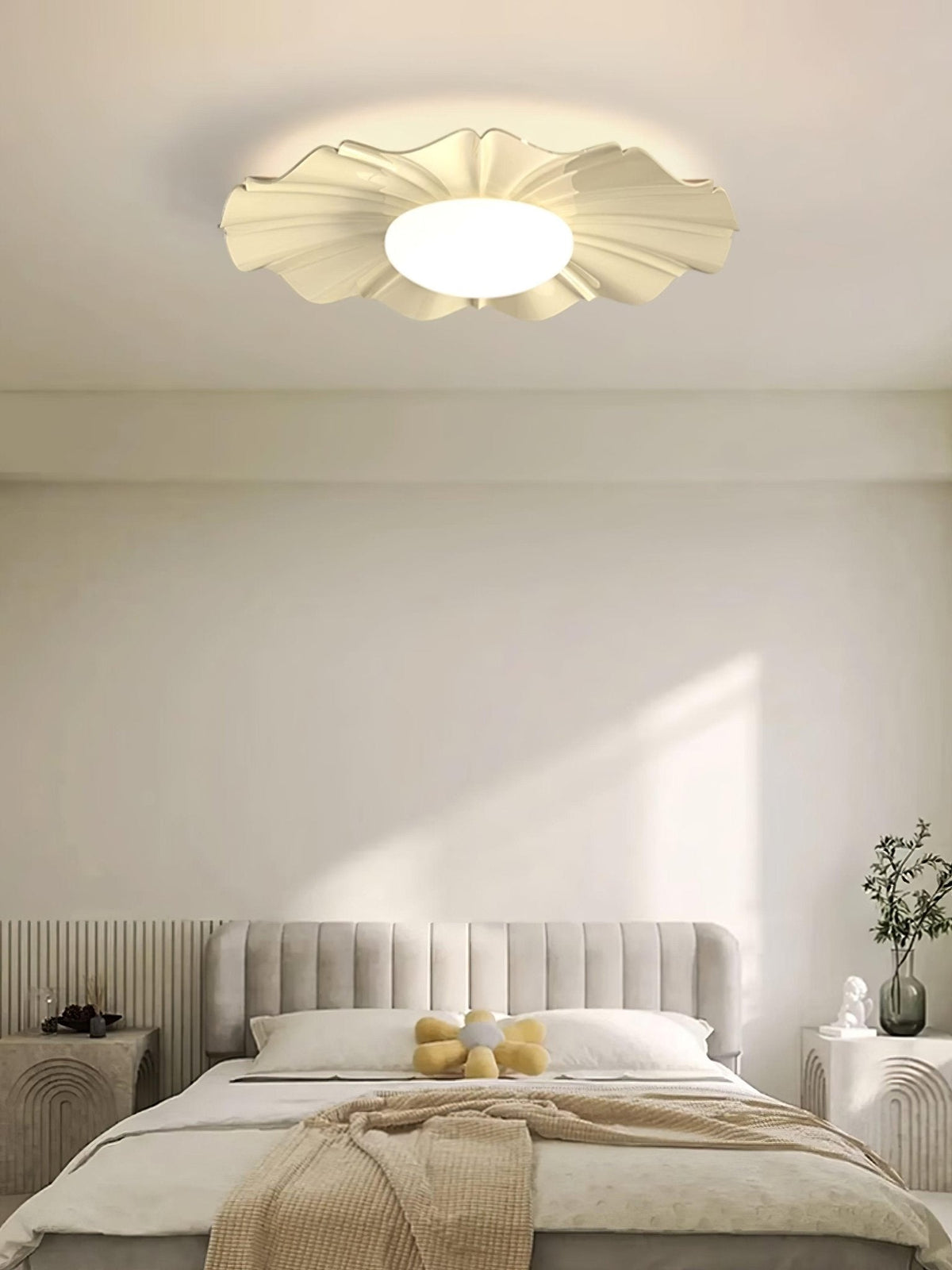Oriiraya Deckenleuchte Gold LED geschwungen für Schlafzimmer