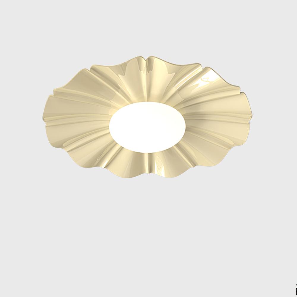 Oriiraya Deckenleuchte Gold LED geschwungen für Schlafzimmer