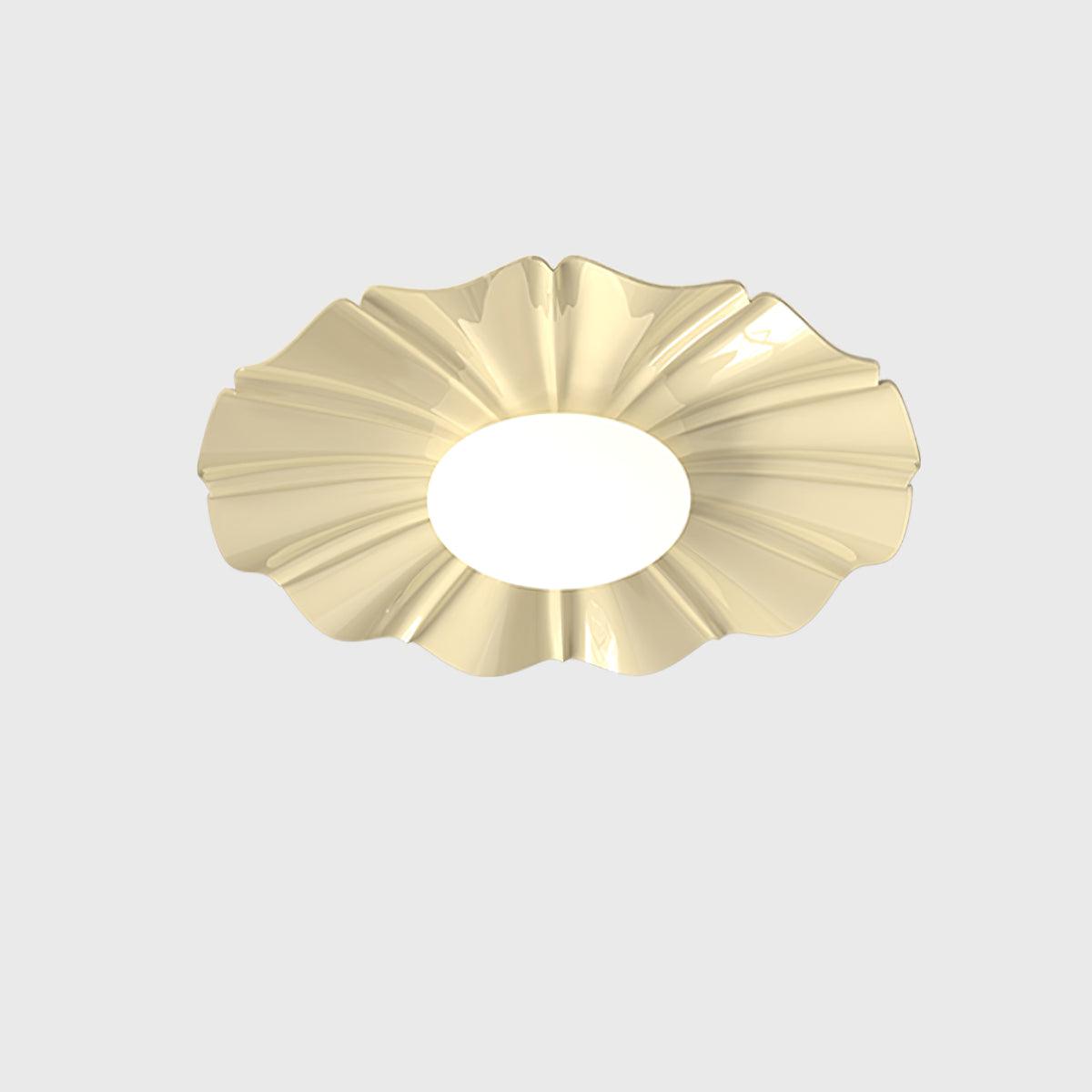Oriiraya Deckenleuchte Gold LED geschwungen für Schlafzimmer