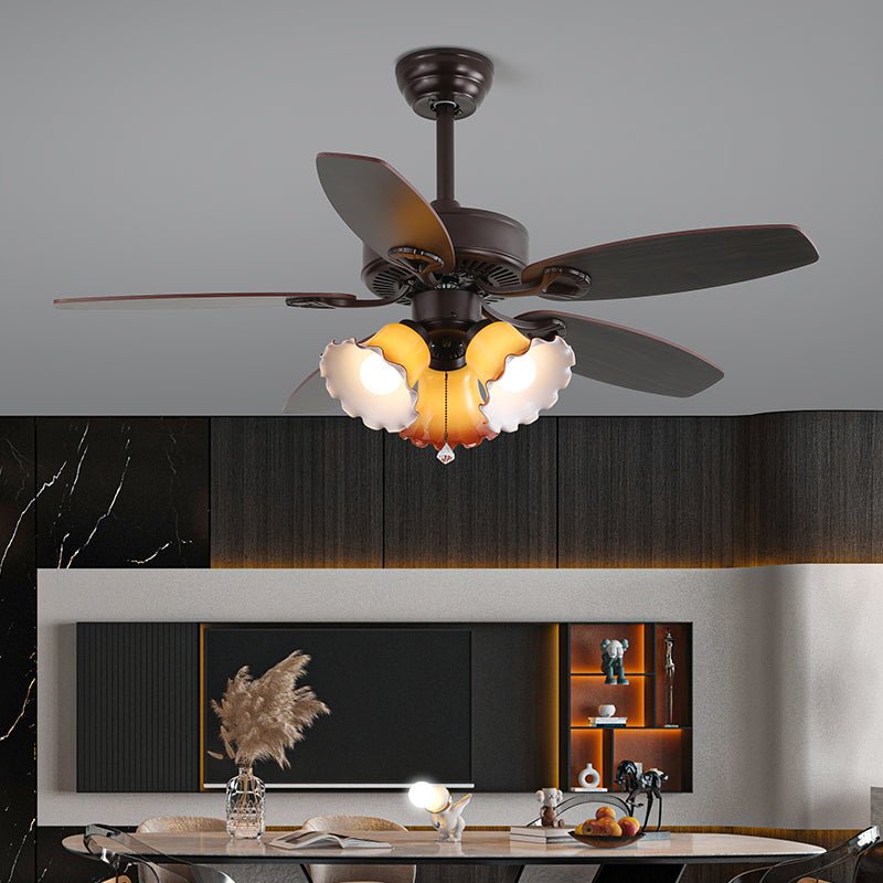 Ciraneon Vintage Deckenventilator mit Beleuchtung