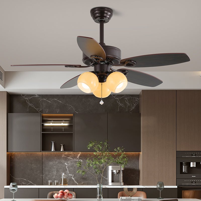 Ciraneon Vintage Deckenventilator mit Beleuchtung