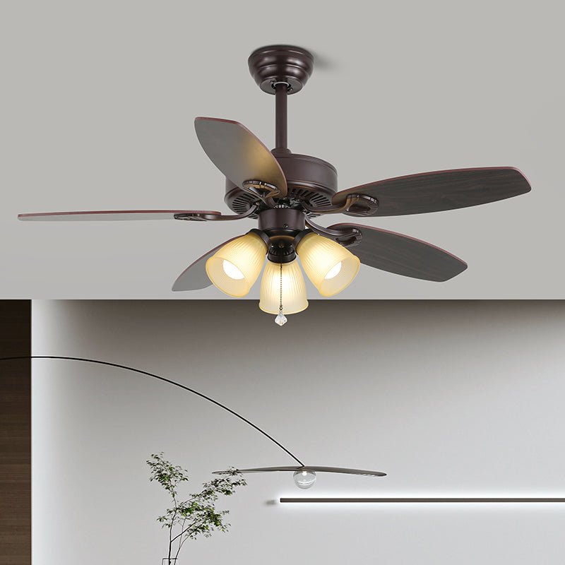 Ciraneon Vintage Deckenventilator mit Beleuchtung