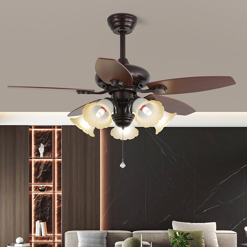 Ciraneon Vintage Deckenventilator mit Beleuchtung