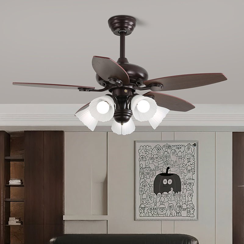 Ciraneon Vintage Deckenventilator mit Beleuchtung