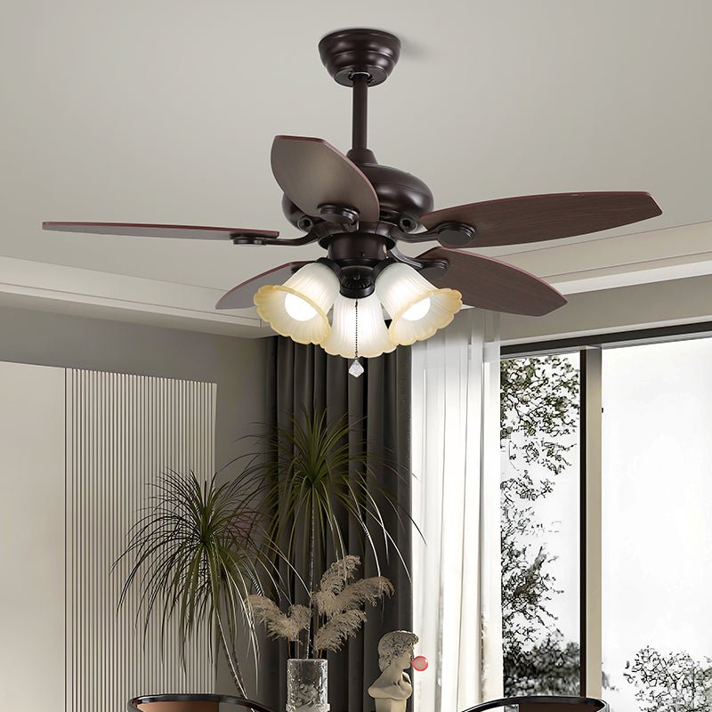 Ciraneon Vintage Deckenventilator mit Beleuchtung