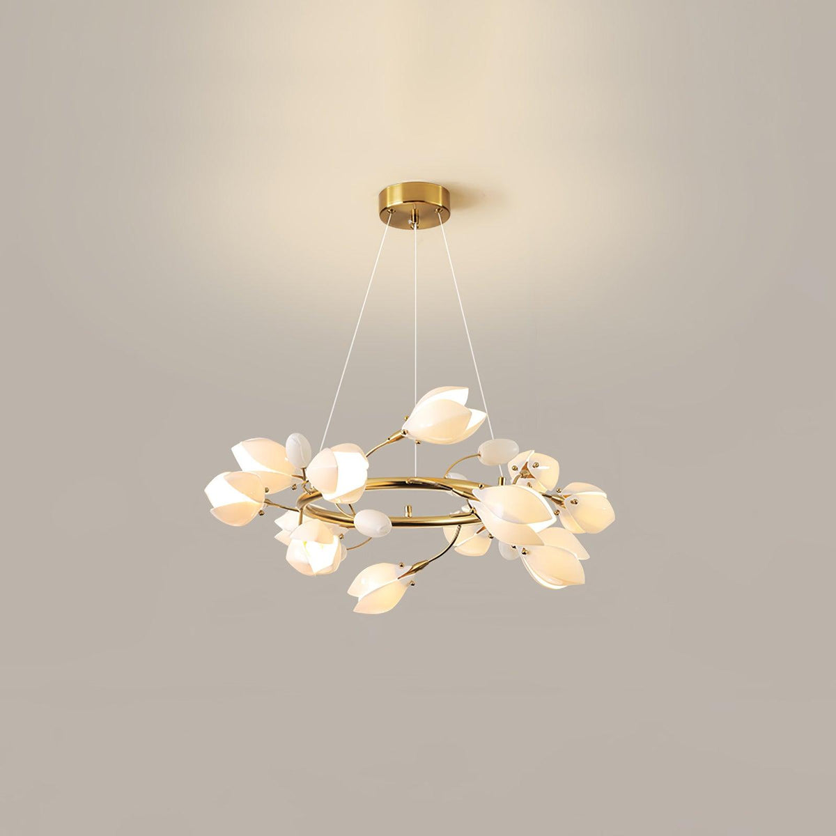 Uvess Premium Elegance Kronleuchter aus Keramik