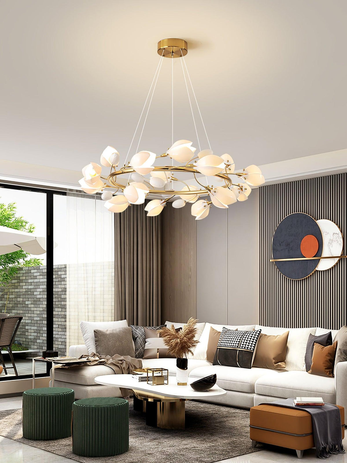 Uvess Premium Elegance Kronleuchter aus Keramik