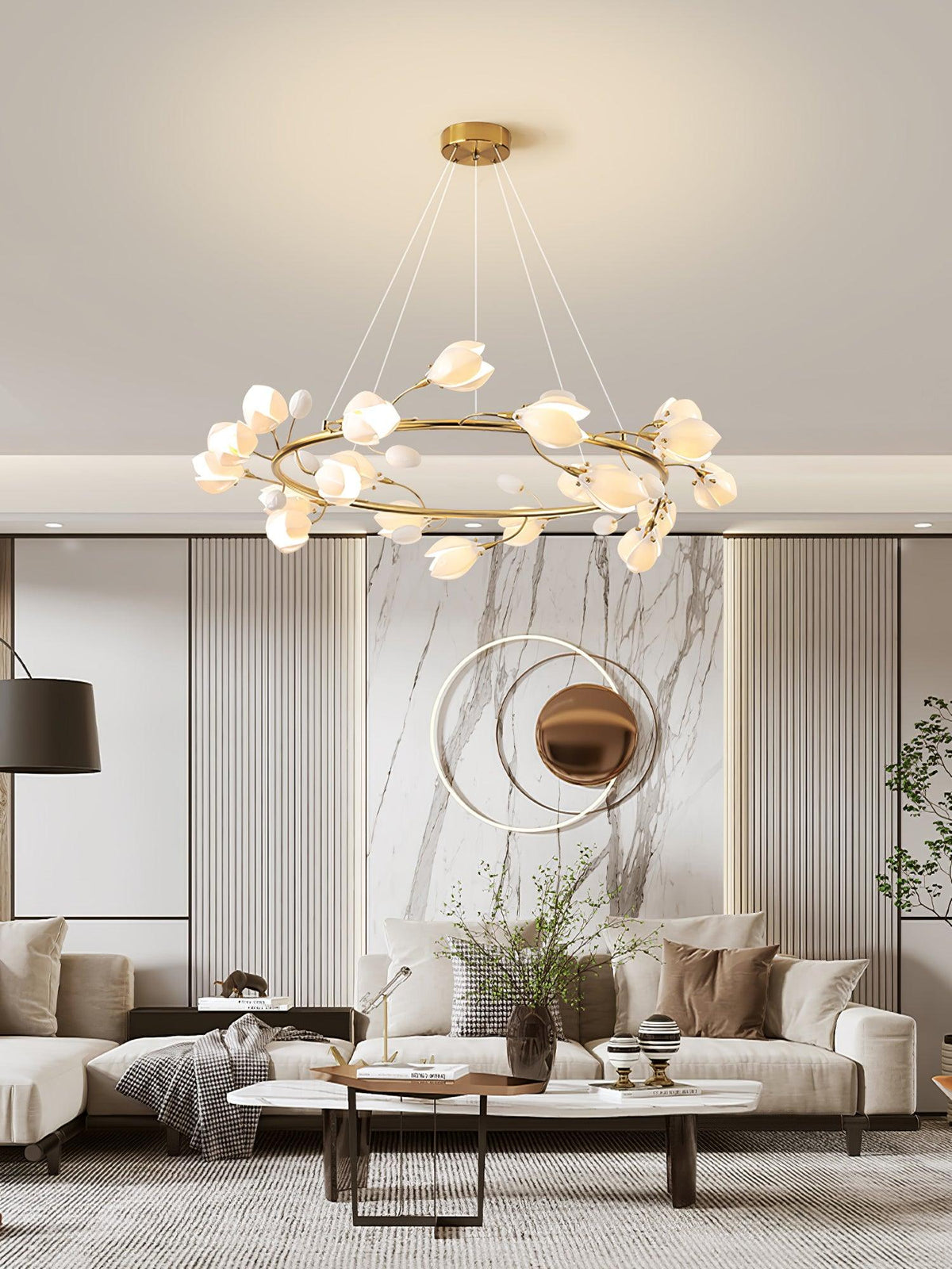 Uvess Premium Elegance Kronleuchter aus Keramik