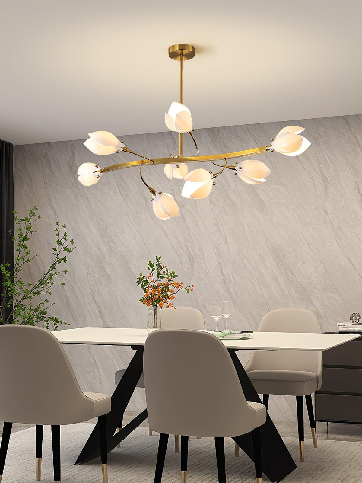 Uvess Premium Elegance Kronleuchter aus Keramik