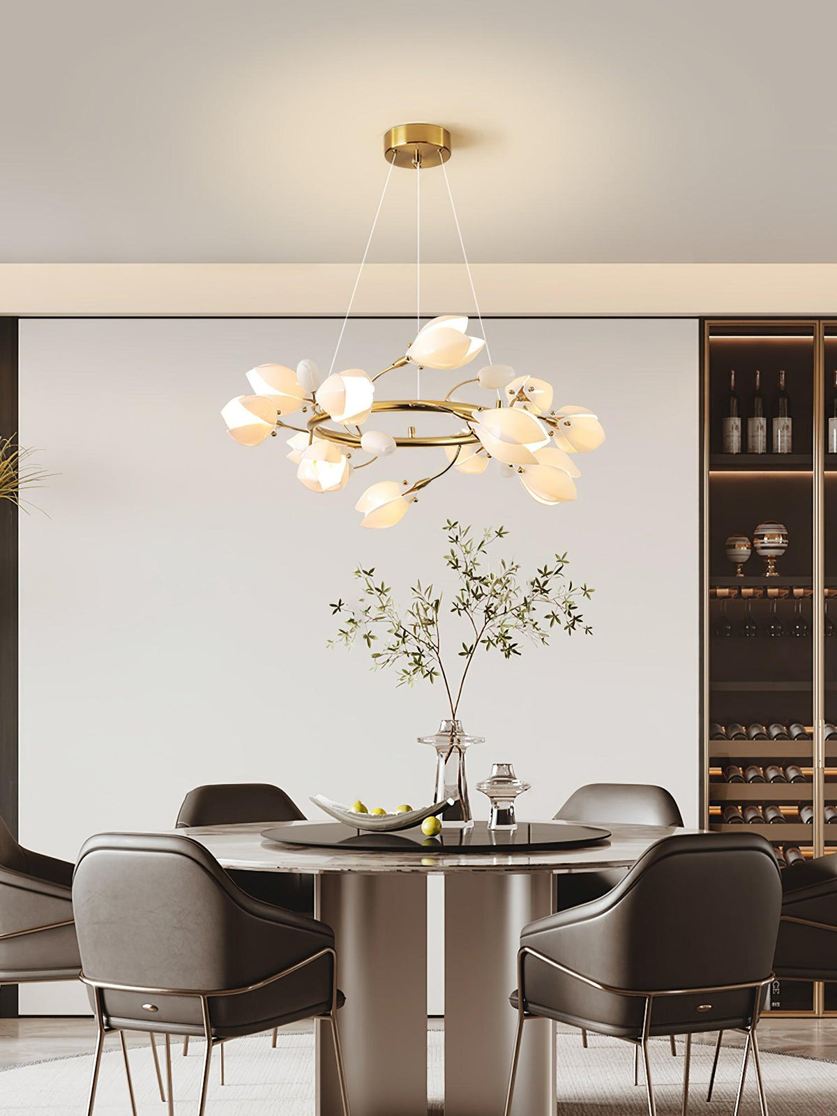 Uvess Premium Elegance Kronleuchter aus Keramik