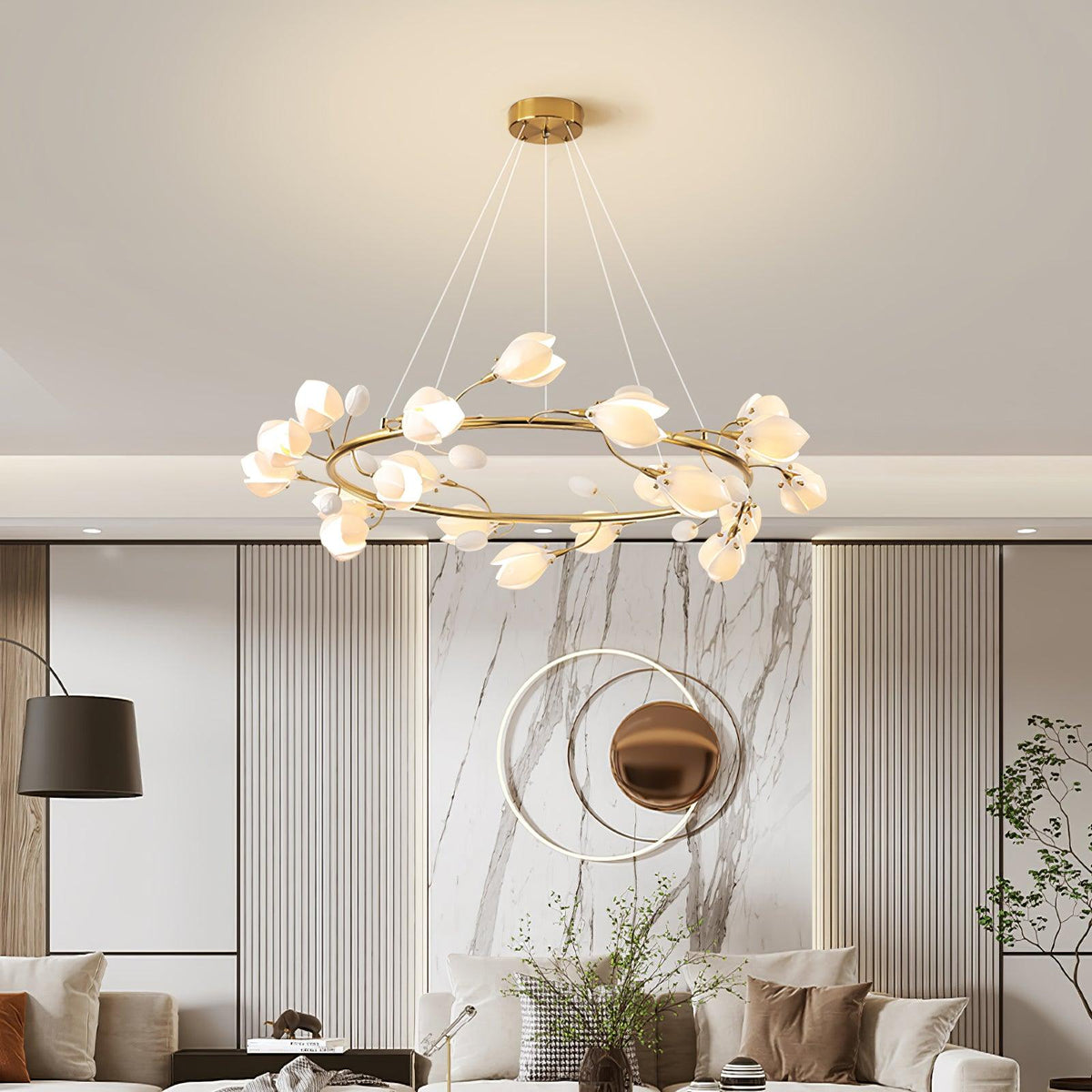 Uvess Premium Elegance Kronleuchter aus Keramik