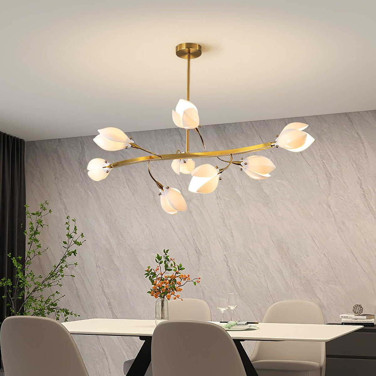 Uvess Premium Elegance Kronleuchter aus Keramik