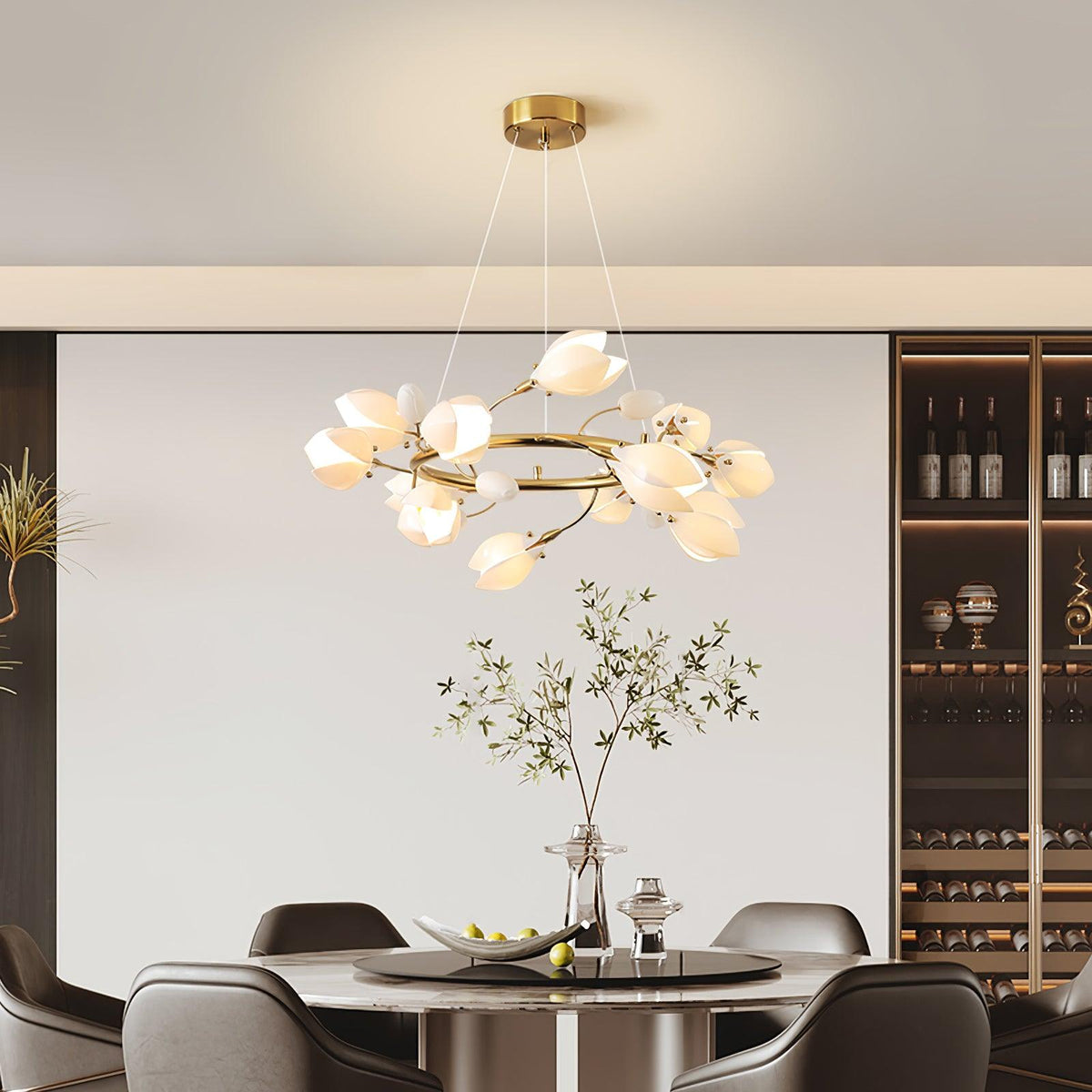 Uvess Premium Elegance Kronleuchter aus Keramik