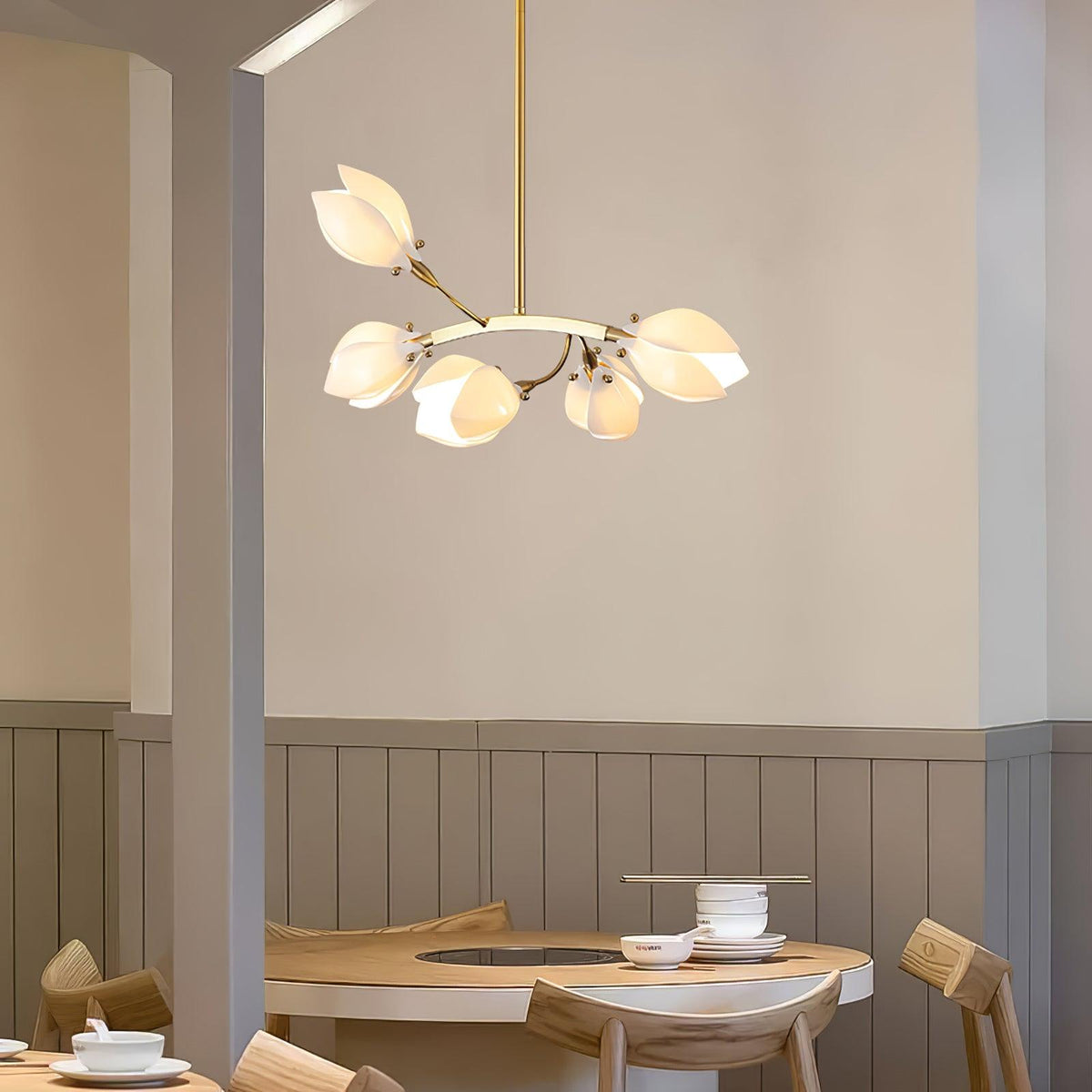 Uvess Premium Elegance Kronleuchter aus Keramik