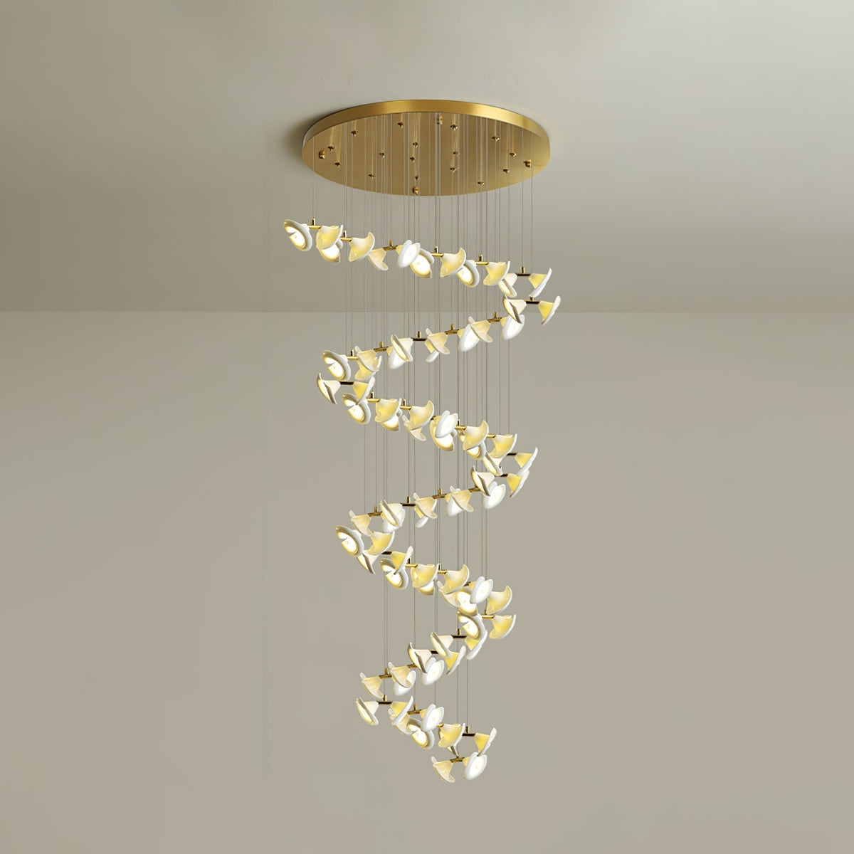 Ernoreth Art Deco Keramik Kronleuchter