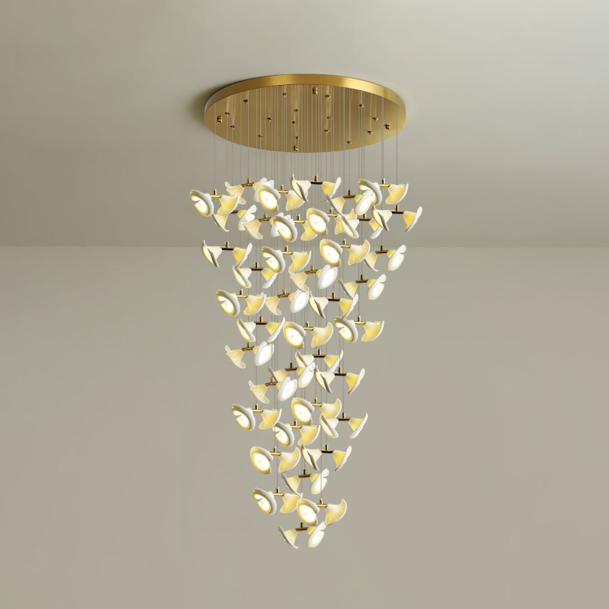 Ernoreth Art Deco Keramik Kronleuchter