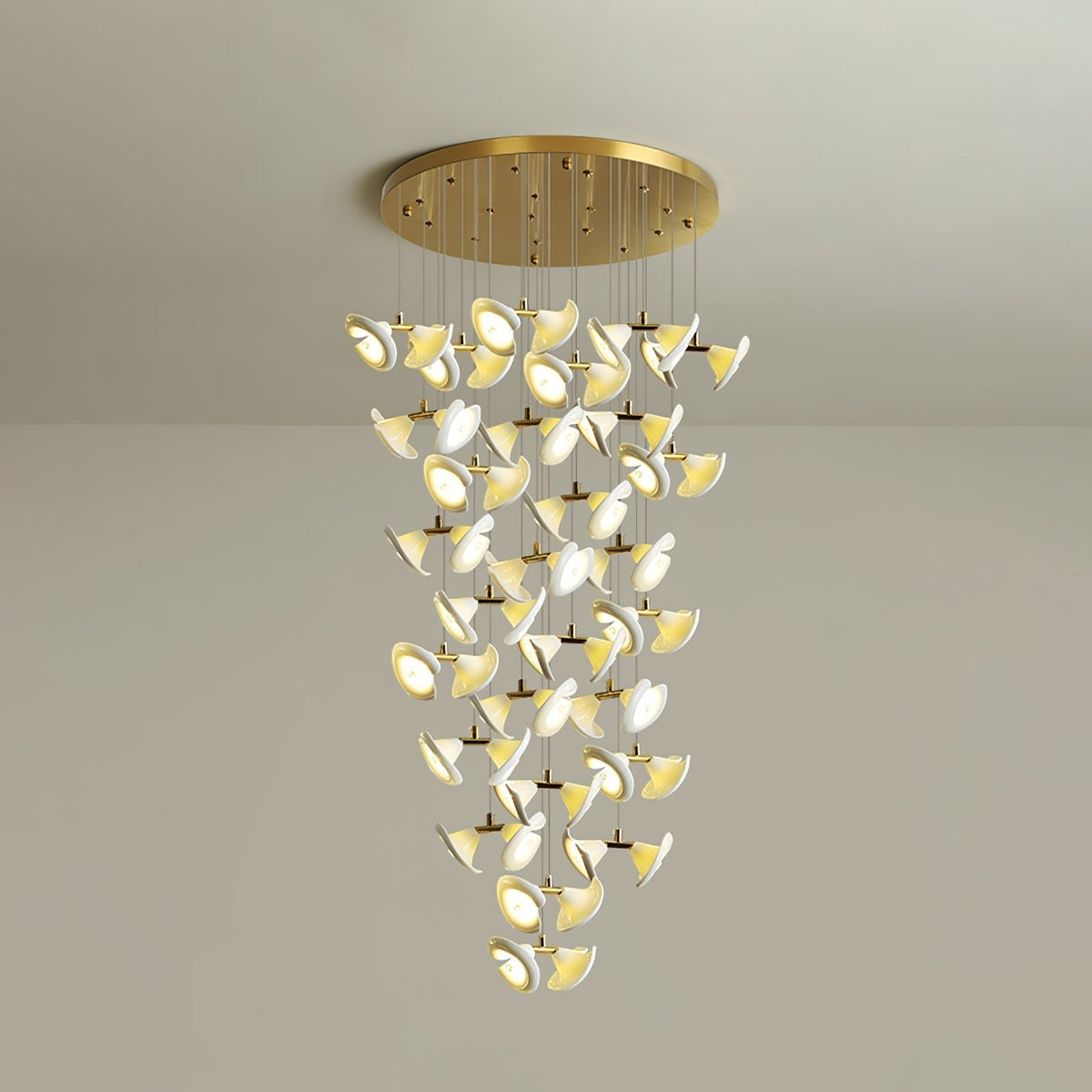 Ernoreth Art Deco Keramik Kronleuchter