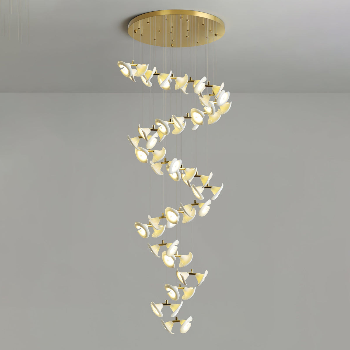 Ernoreth Art Deco Keramik Kronleuchter