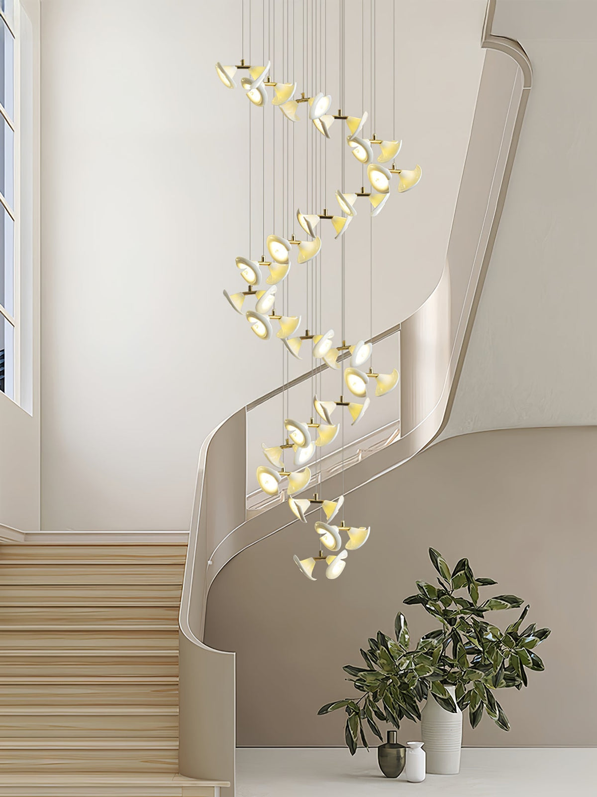 Ernoreth Art Deco Keramik Kronleuchter