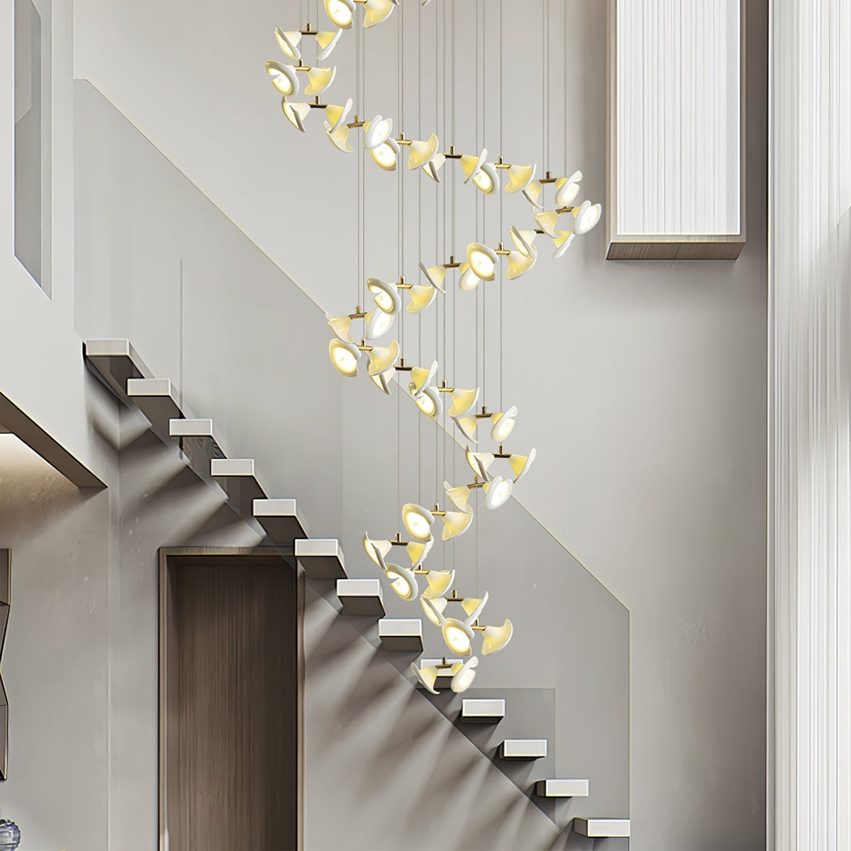Ernoreth Art Deco Keramik Kronleuchter