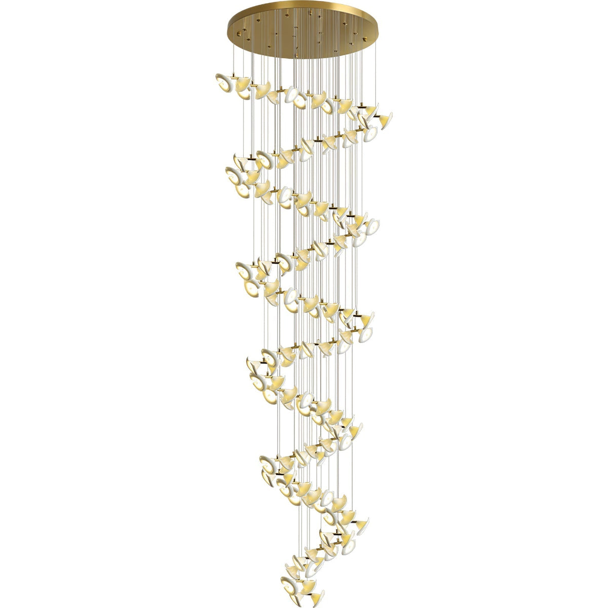 Ernoreth Art Deco Keramik Kronleuchter