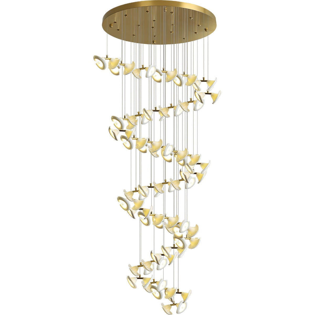 Ernoreth Art Deco Keramik Kronleuchter