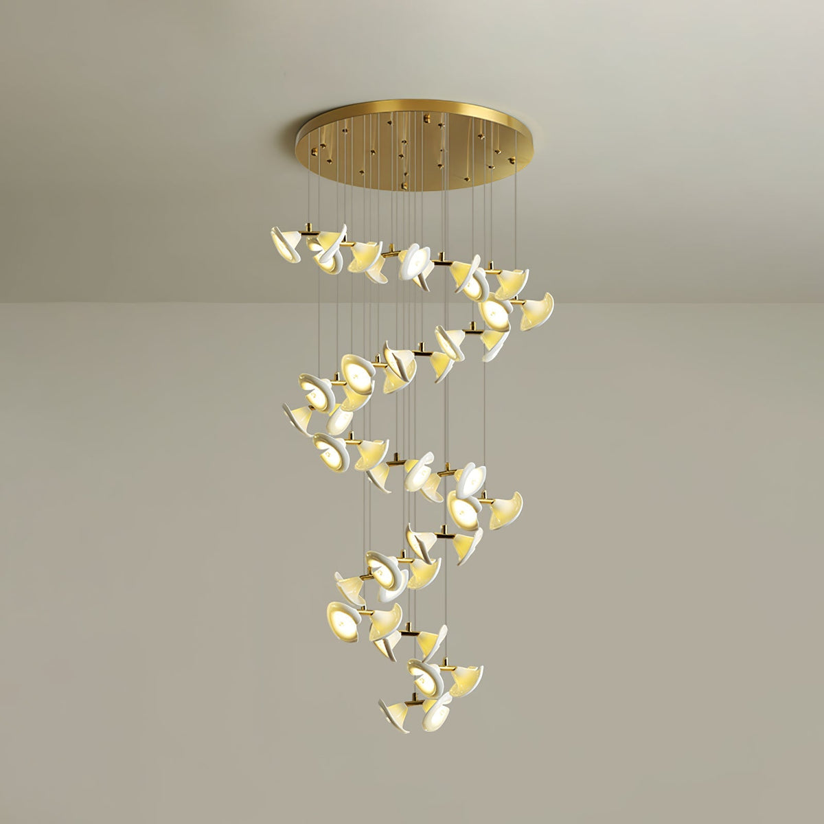 Ernoreth Art Deco Keramik Kronleuchter
